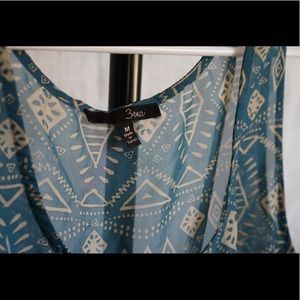 Tribal crop top front tie